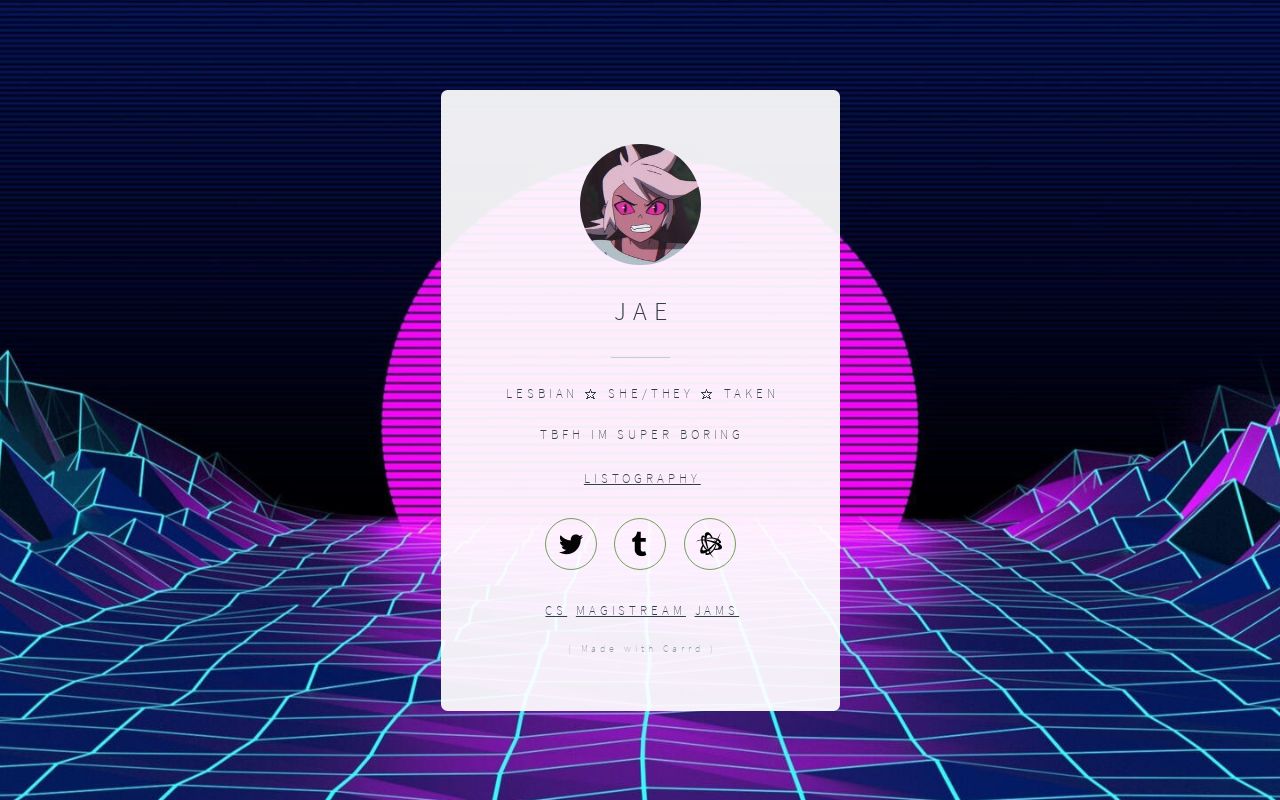 Carrd profile picture for @gross